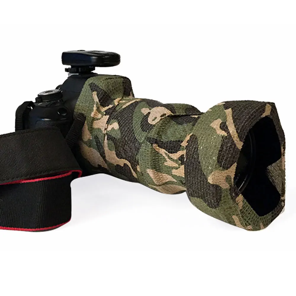 Эластичная лента невидимка в армейском стиле водонепроницаемая Камуфляжная