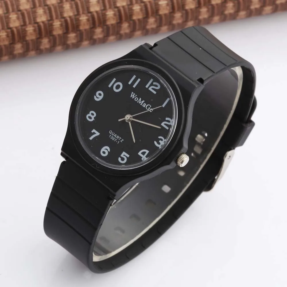 Новые спортивные силиконовые часы для мальчиков и девочек повседневные