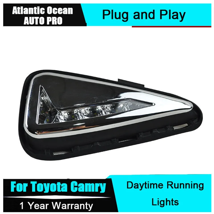 AUTO PRO 2015 For Toyota Camry LED DRL fog lights New Daytime Running Light Car Styling parking | Автомобили и мотоциклы