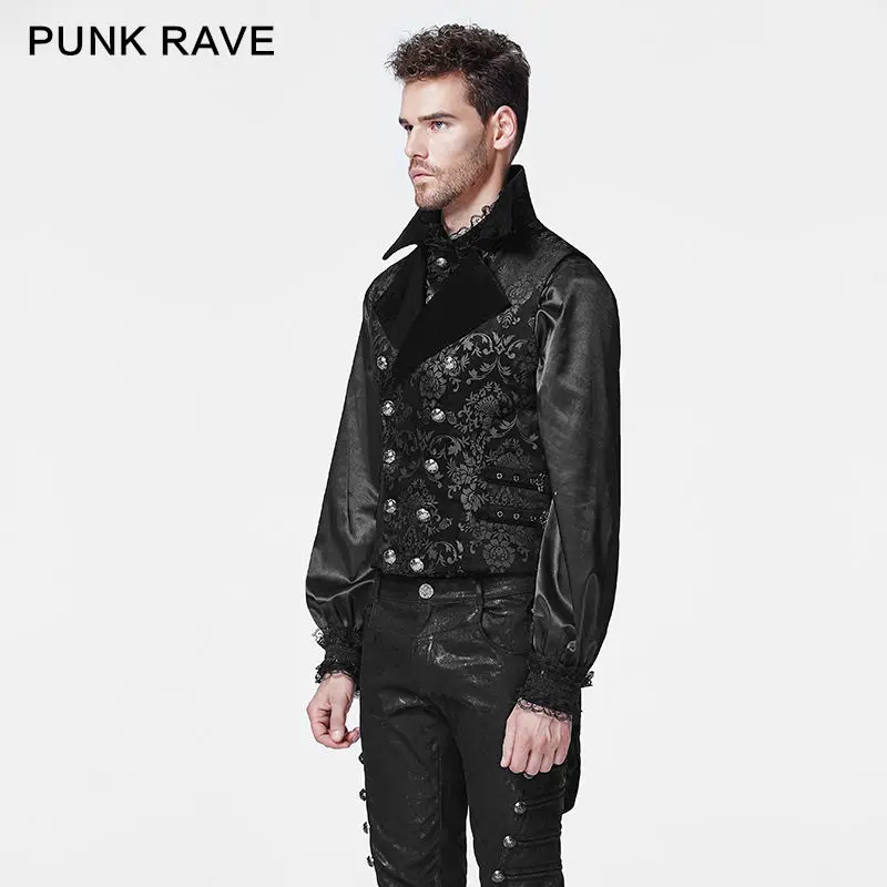 Панк рейва Готическая мода ретро вечевечерние визуальный Кэй армейский цветок