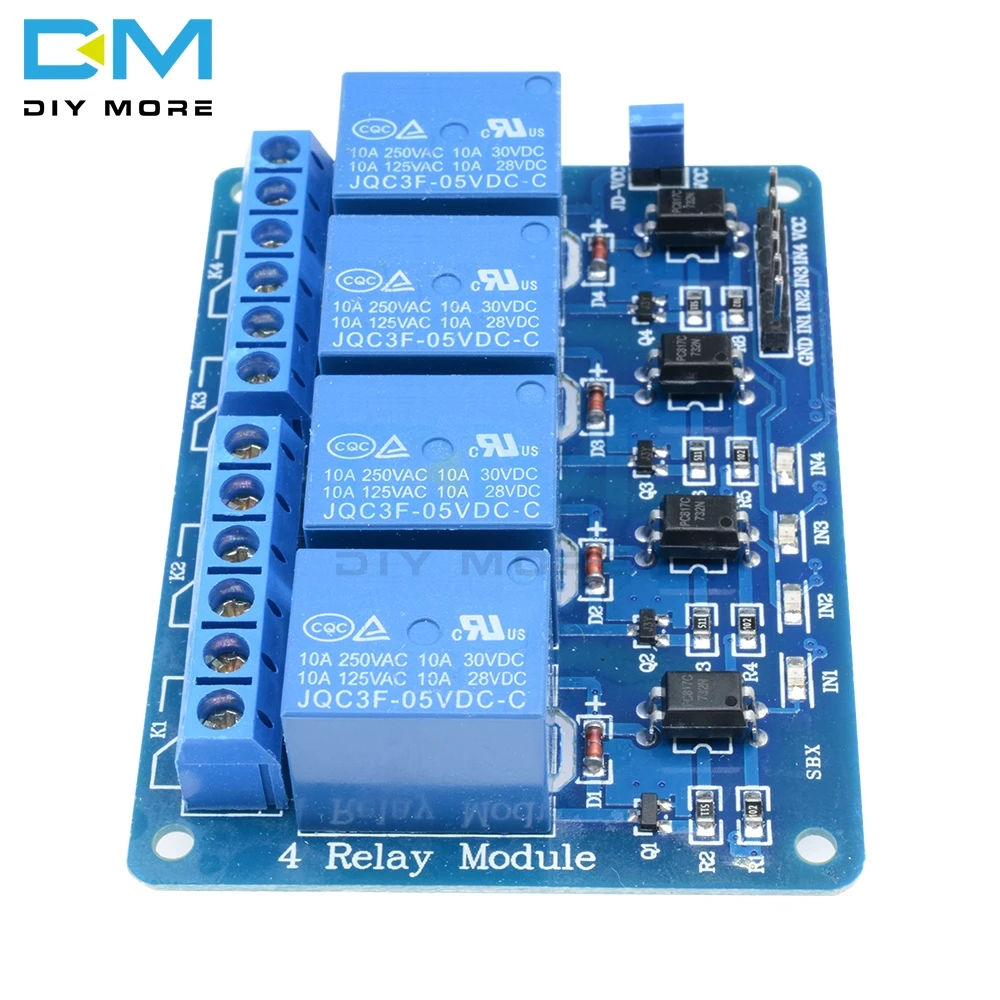 5 в 4 Канальный Релейный Модуль щит управления каналами реле для модуля ArduinoRelay с