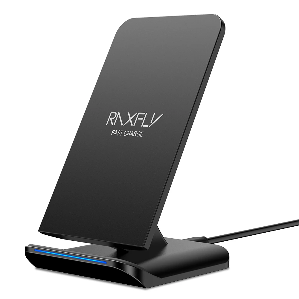 type 1 black charger RAXFLY 10 Вт Быстрая зарядка для samsung S10 S9 S8 iPhone X XS Max XR QI беспроводной зарядное устройство для Xiaomi USB зарядные устройства для телефонов подставка держатель - Тип штекера: type 1 black charger