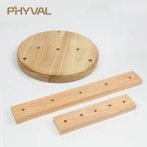 Подвесной светильник основание натуральное дубовое дерево полированное Основание Настенный светильник основания подвесной потолок ручной работы ремесло украшение дома DIY Аксессуары