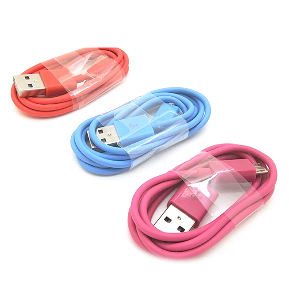 5 шт./лот 1 м контактный кабель Micro USB для Android мобильный телефон синхронизации