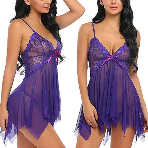 Женская Сексуальная кружевная Пижама Горячая Распродажа Эротическая ночная