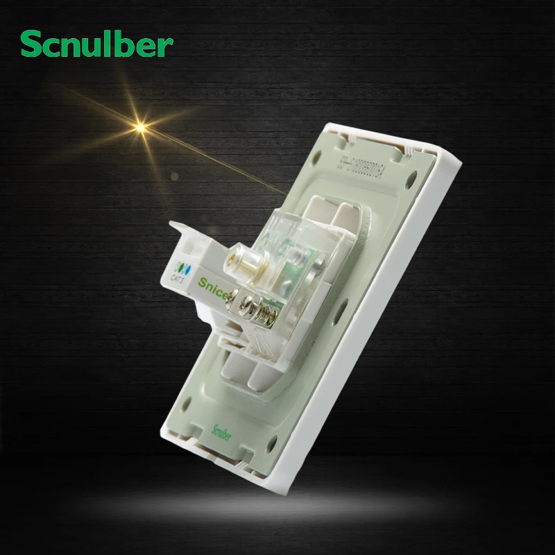 Высококачественные белые один ТВ и телефонный 4 core RJ11 переключатель розетку| |