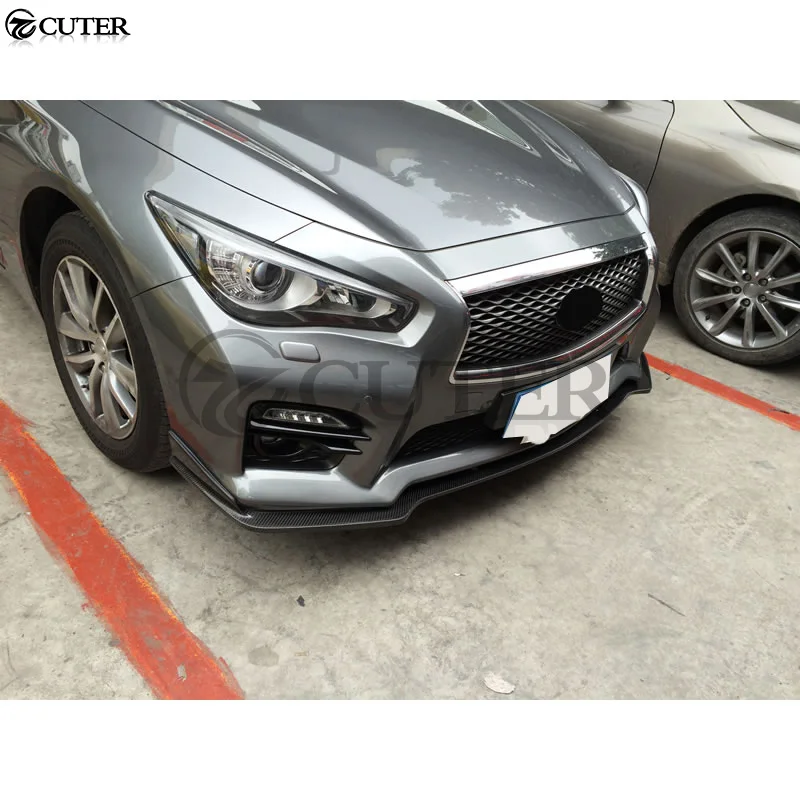 Q50 углеродное волокно передний бампер губа задний диффузор боковые юбки спойлер