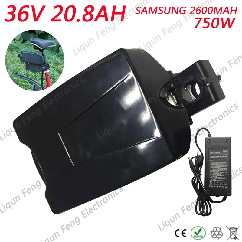 Литиевый аккумулятор для двигателя Bafang 750 Вт 36 В 20 Ач электровелосипеда Samsung 18650