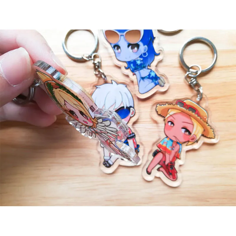 1 шт пользовательский брелок персонализированный прозрачный акриловый значок