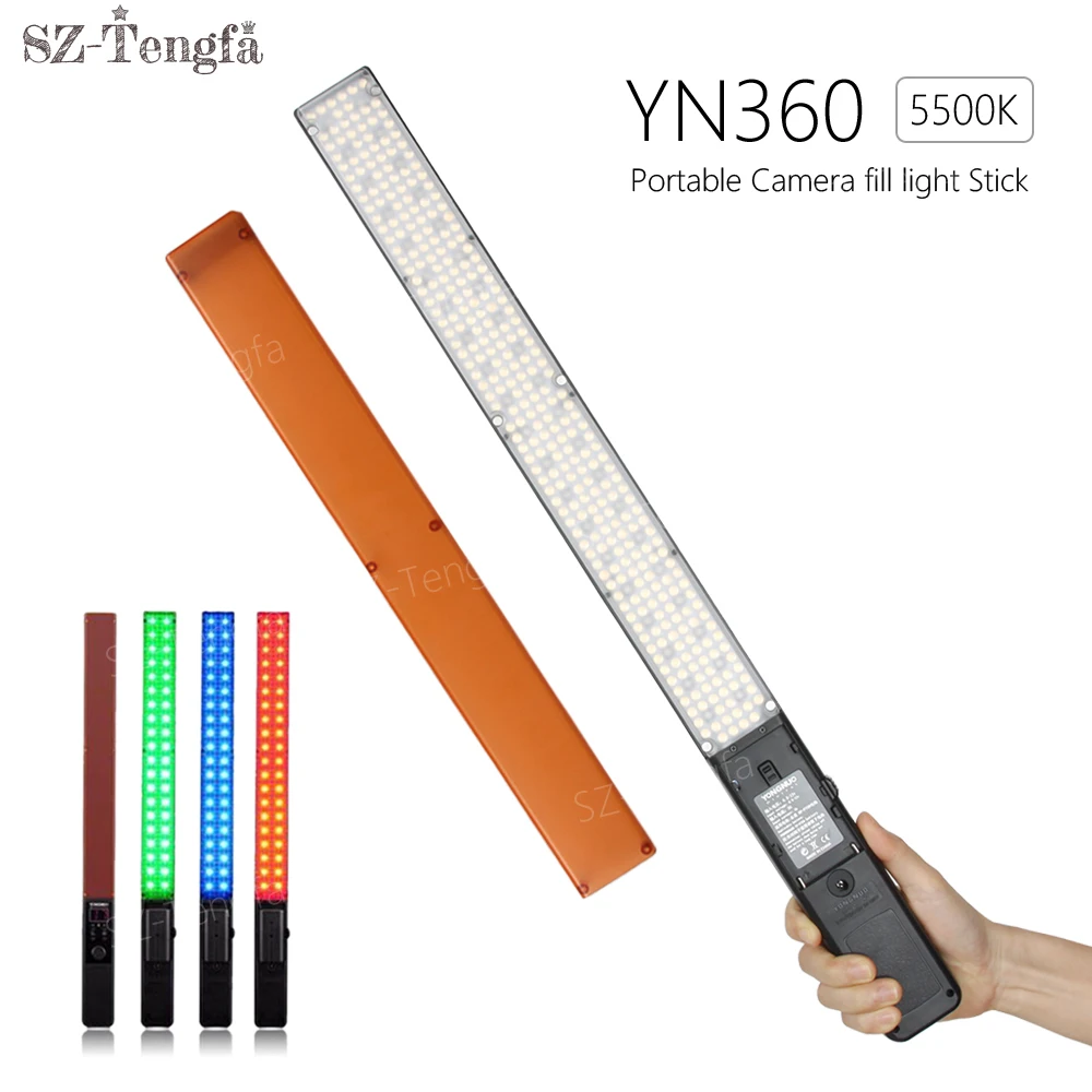YONGNUO 360 LED YN360 5500K ручной светодиодный видео свет RGB красочные 39 5 см ледяная палка