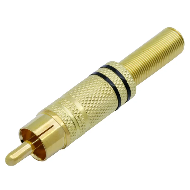 DELUXE супер качество RCA золотая пластина плагин 20 шт./лот оптовая продажа аудио