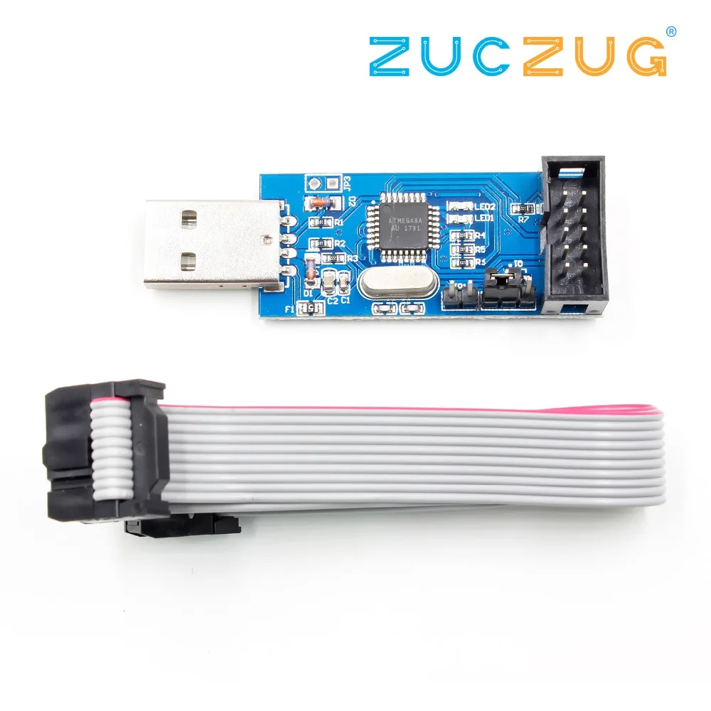 USB ISP программист светодиодной лампой для AVR ATMega ATTiny 51 доска загрузчик