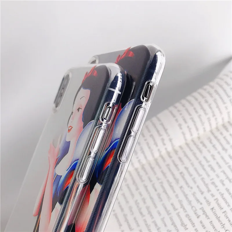 Милый мультяшный белоснежный чехол для iphone X XS MAX XR 7 6 S 8 Plus Мягкий силиконовый