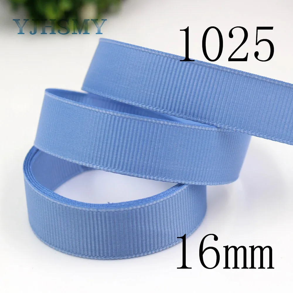 YJHSMY J-18825-L16mm 16/20 мм 10 ярдов однотонные ленты термопечать grosgrain Свадебные