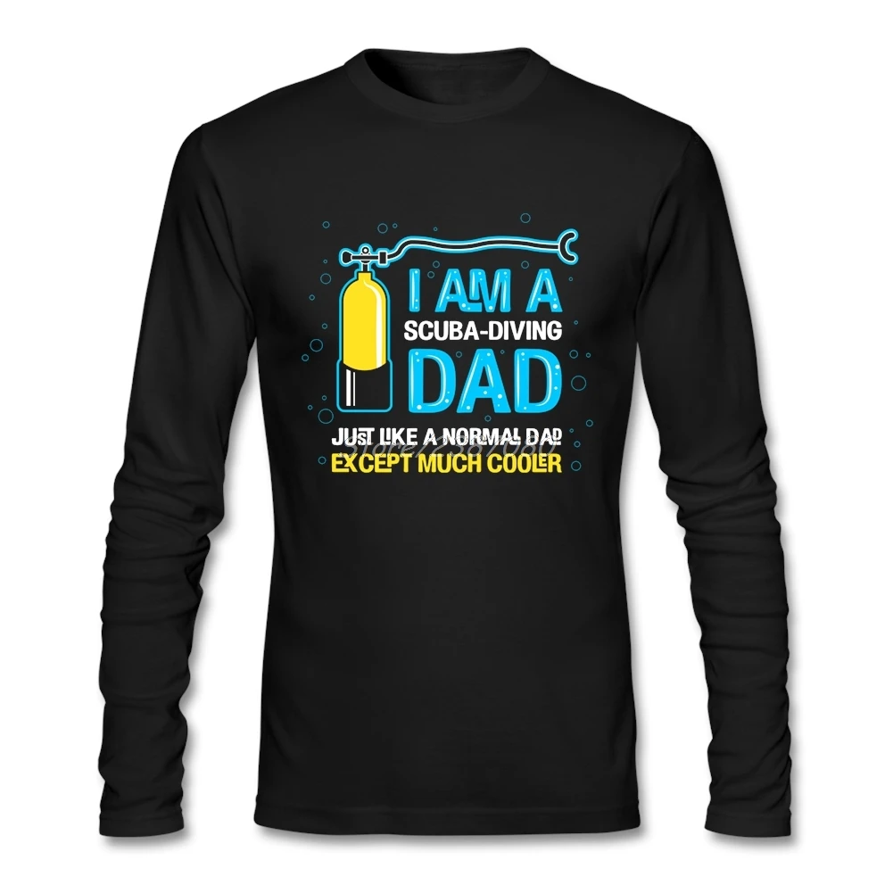 Повседневная Новая футболка для папы с аквалангом I'm A Dive брендовая одежда