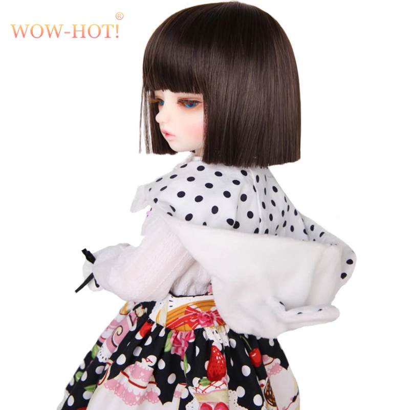 WOWHOT 1/4 Bjd SD кукольные парики для кукол, высокотемпературные провода, короткие прямые челки, сексуальный парик 1/4, аксессуары для кукол, игрушки