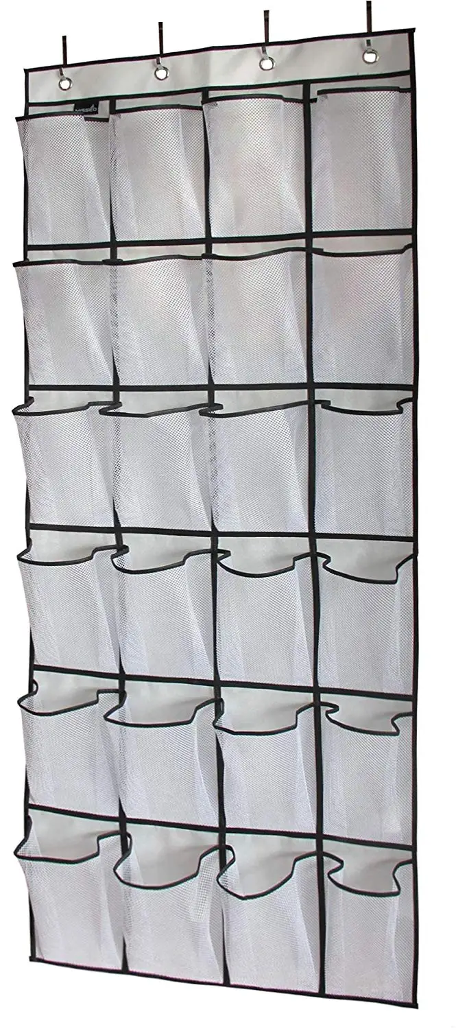 Over The Door Shoe Organizer 24 Large Mesh Pockets | Дом и сад