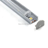 20 x 2m setslot 60 degree angle shape aluminum u channel and anodized silver led aluminium profile with pmma bow cover