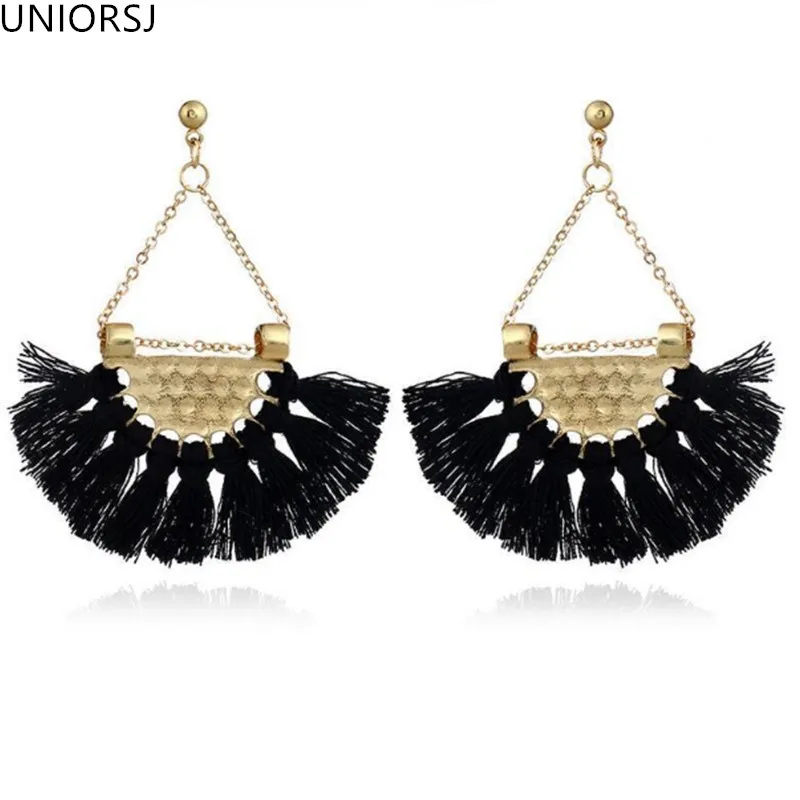 5 цветов Новая мода окантовка серьги массивные ювелирные изделия Длинные