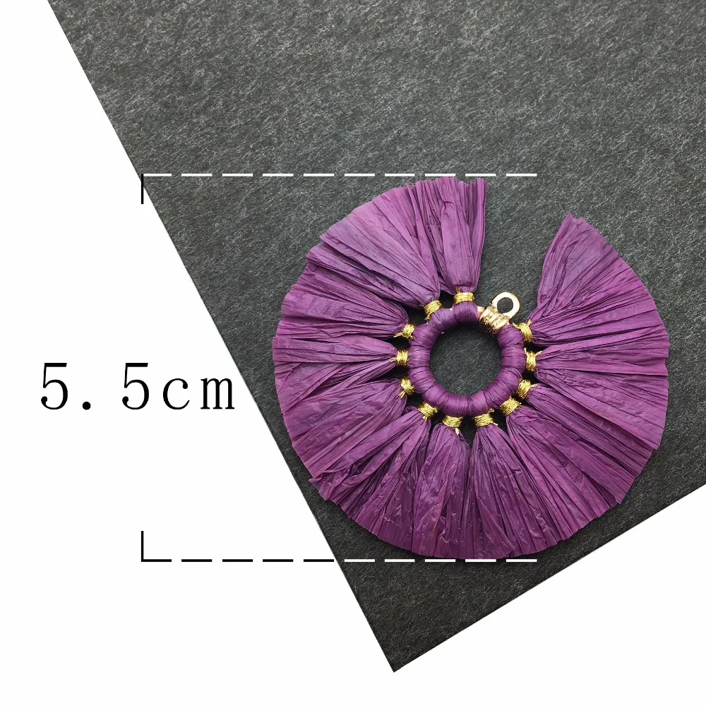 assoonas L181 tassel raffia tassels jewelry accessories findings diy earrings parts hand made 2pcs/lot | Украшения и аксессуары