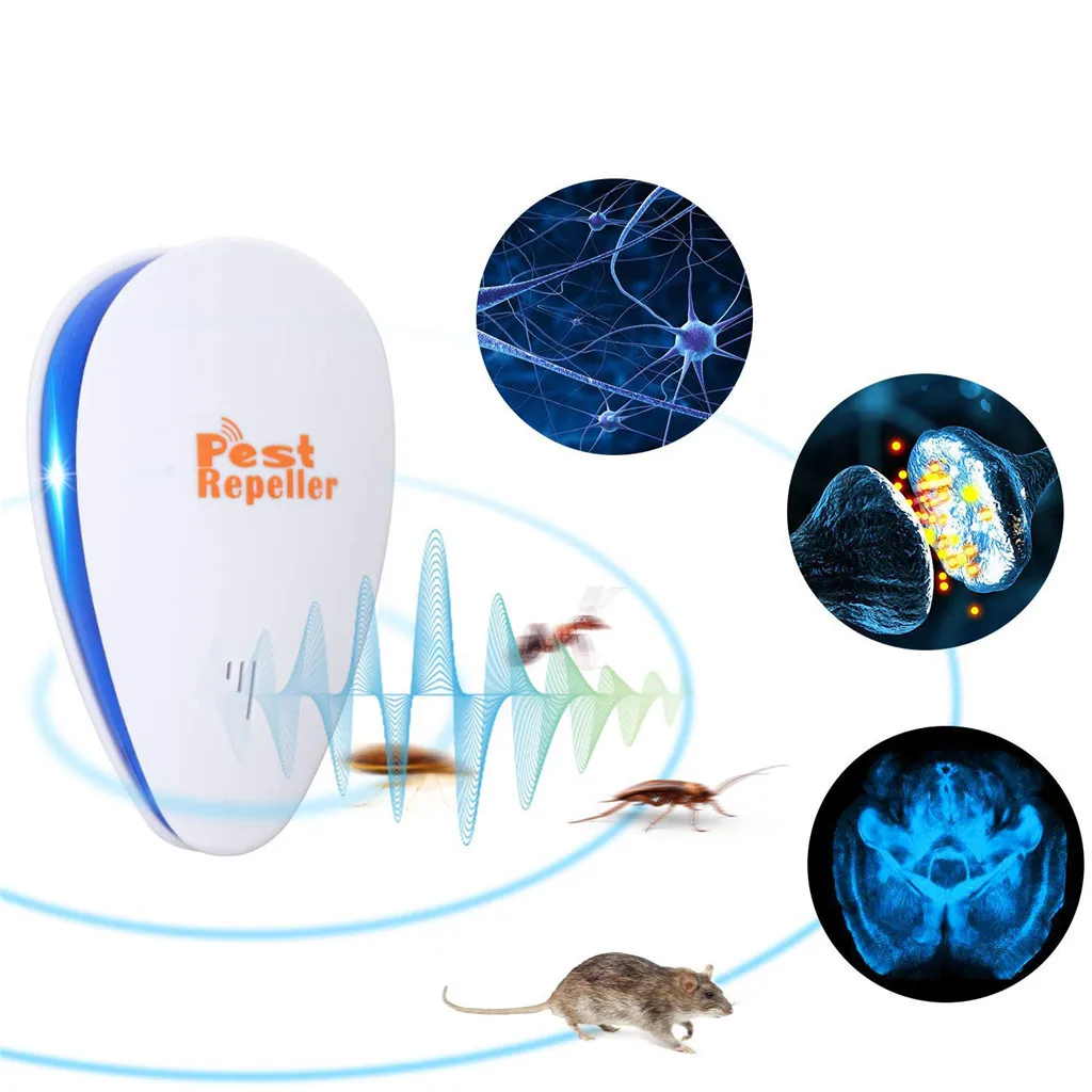 6 шт. частотный ультразвуковой отпугиватель тараканов мышей устройство