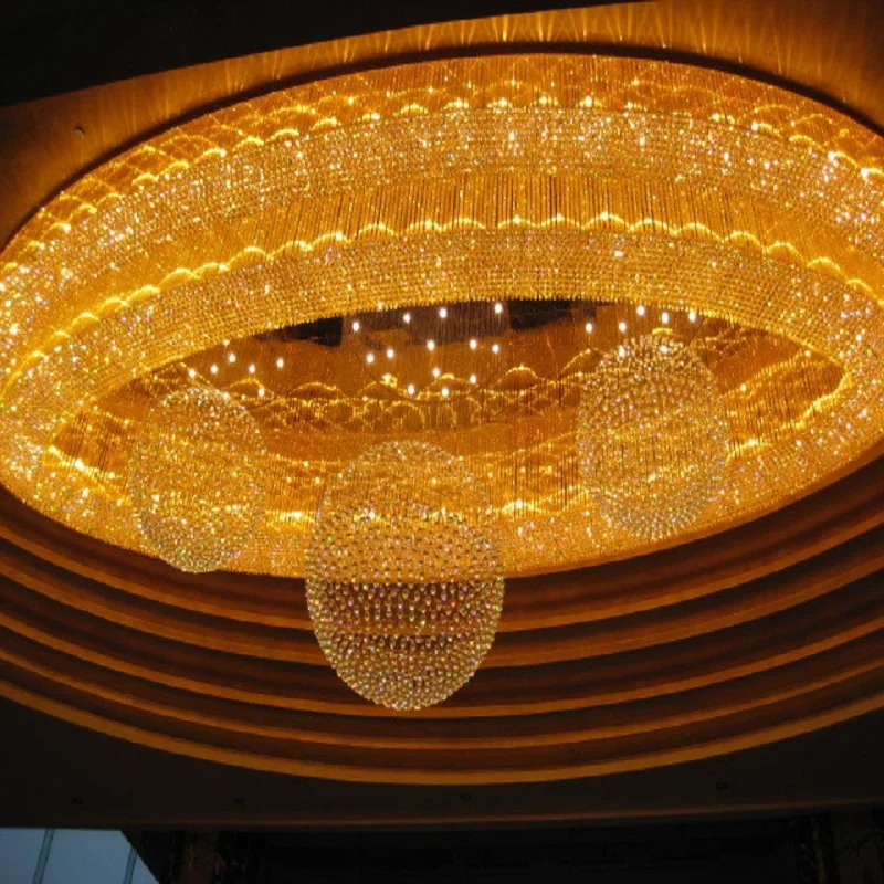 

L Oval living room crystal lamp restaurant bedroom lamp LED ceiling bar aisle rectangular porch engineering lamps