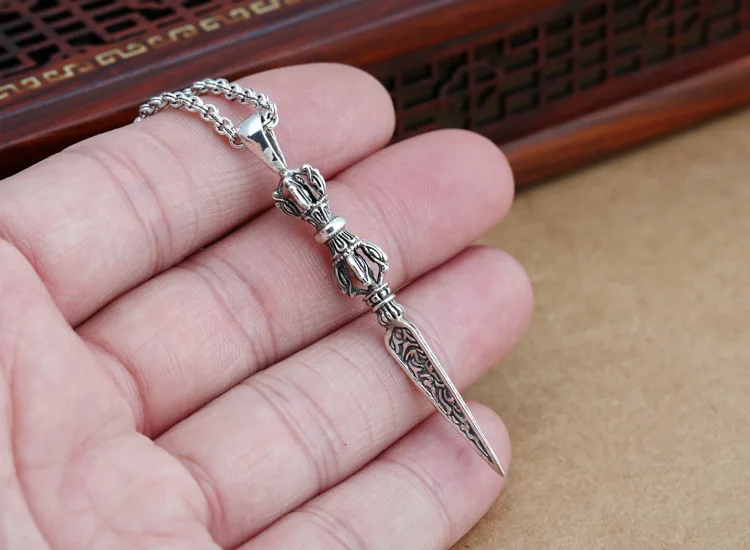 Винтажный амулет Ваджра тибетский Амулет из серебра 925 пробы|amulet|amulet necklacependant drop |
