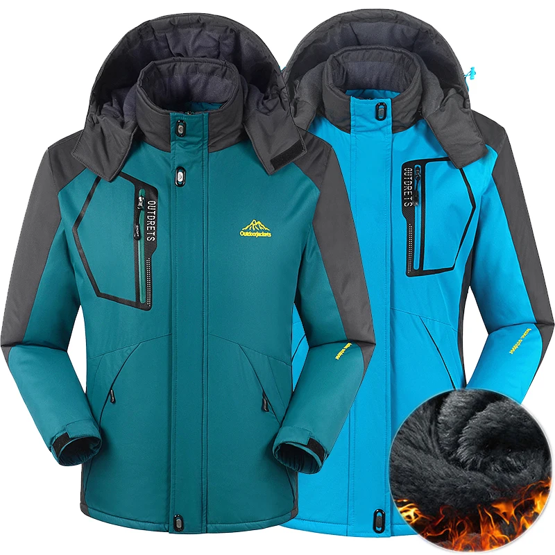 

winter men women Camping Hiking Down jacket Outdoor Sports coat thermal climbing skiing fishing Windbreaker waterproof windproof