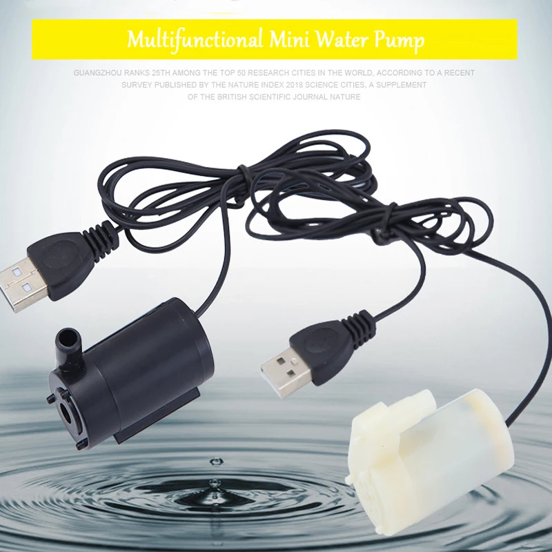 

New Mini USB Oxygen Air Pump With Accessories Stone Check Valve Tube Mute Energy Saving Supplies Fish water pump