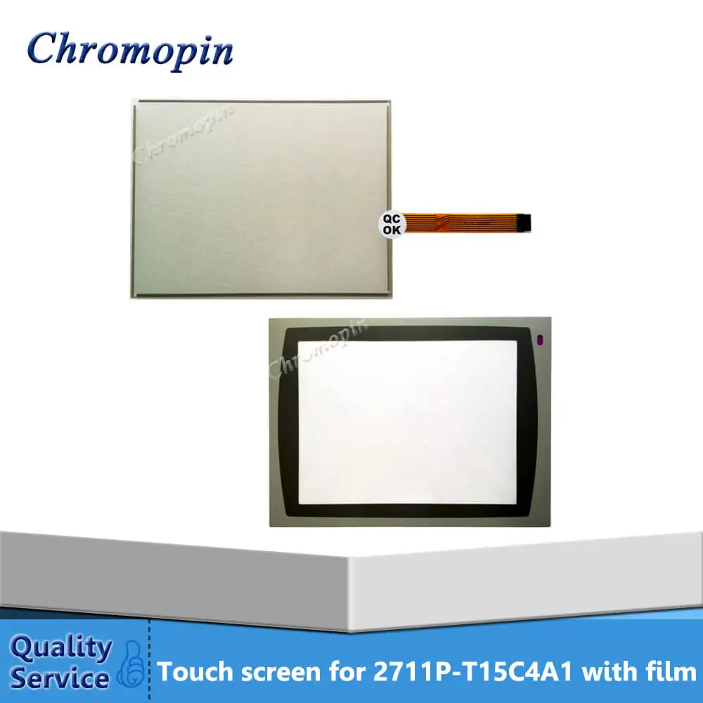 

Сенсорная панель дигитайзер для AB panel View Plus 1500 2711P-T15C4A1 2711P-T15C4A2 2711P-T15C6A6 2711P-T15C6A7 с накладкой