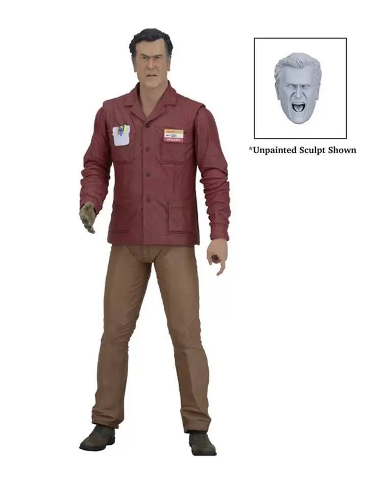 no retail box NECA Ash vs evil dead персонаж пепел Вильямс и элиго 16 см BJD Суставы подвижные ПВХ Фигурки игрушки - Цвет: no retail box