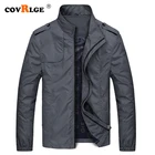 Куртка Covrlge 2019, мужские куртки, весна-осень, однотонная приталенная Мужская куртка, тонкие куртки, брендовая повседневная куртка, высокое качество, MWJ152