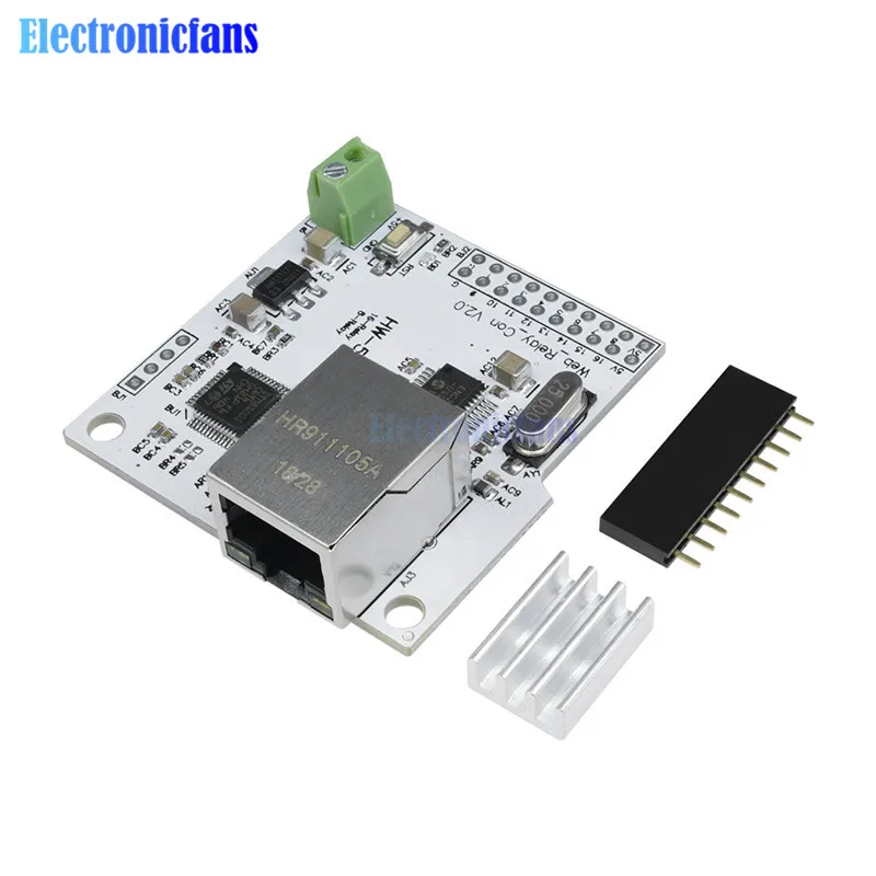 Сетевое реле управления ENC28J60 28J60 W5100 RJ45 переключатель 5 В модуль Интернет-реле Wi-Fi