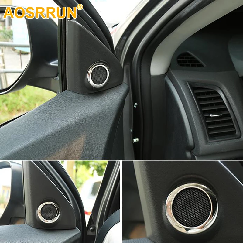 Автомобильные звуковые наклейки AOSRRUN из нержавеющей стали автомобильные аксессуары для Mitsubishi ASX 2018|asx