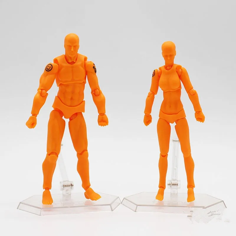 Figma BODY KUN / CHAN серая оранжевая желтая ПВХ фигурка модель игрушек 14 см KT3739|Игровые