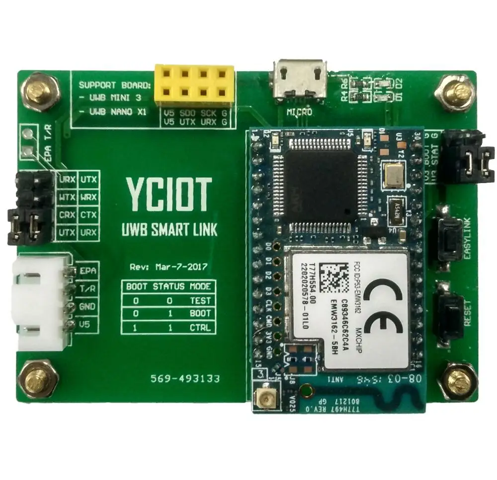 

Для UWB Smart Link, сетевой артефакт трек1000 DWM1000, комплект помощи при местонахождении