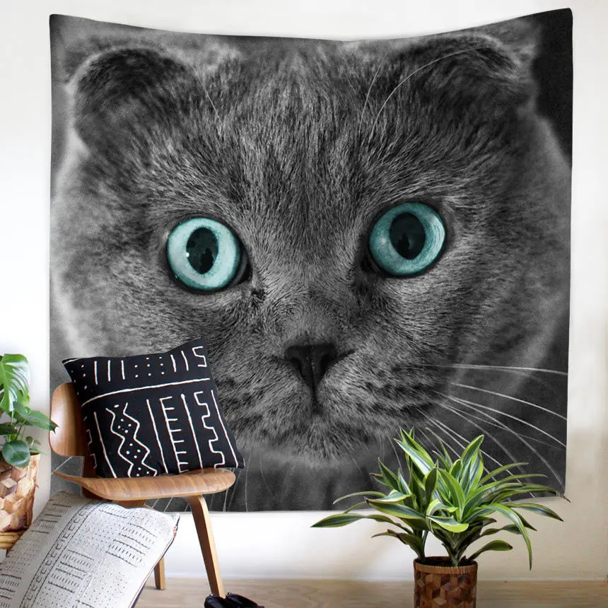 ndian Tapestry Cat Girl Mandala Wall Hanging Carpet Hippie Tapestries Bohemian Beach Home Decor Blanket Table Cloth | Дом и сад