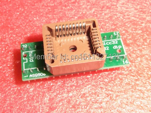Бесплатная доставка 5 шт./лот PLCC32 к DIP32 адаптер/PLCC32 поворот IC тестовый программист
