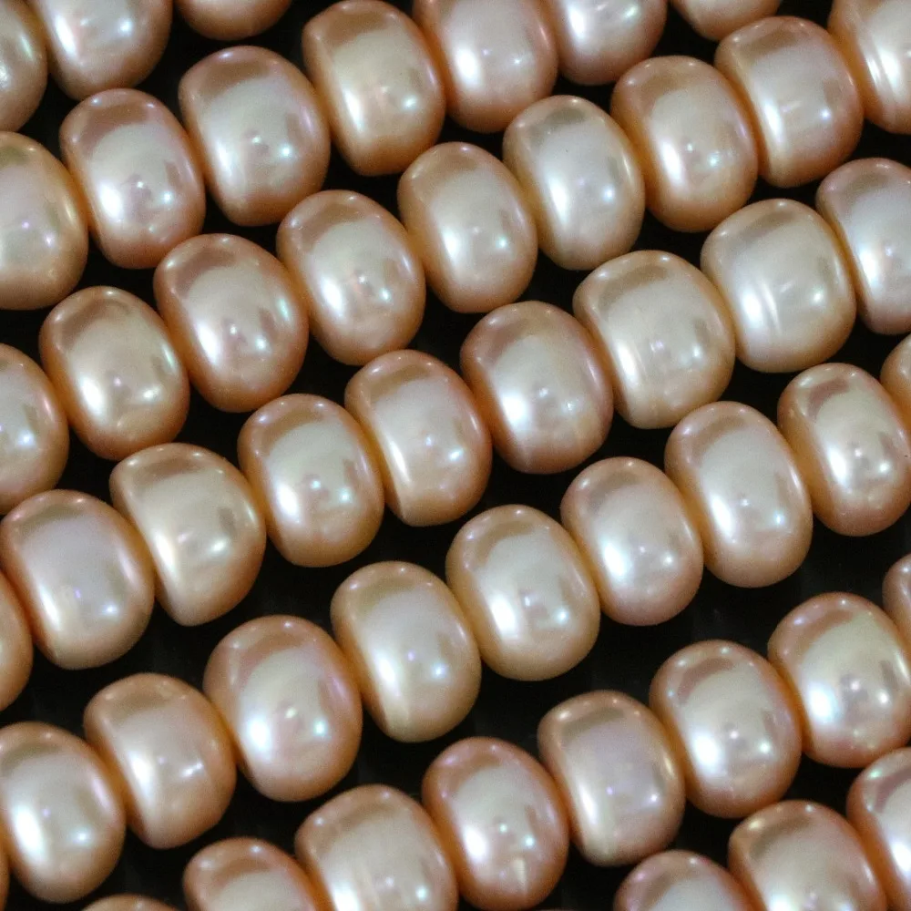 Браслет из натурального пресноводного жемчуга 9 10 мм натуральный abacus свободный
