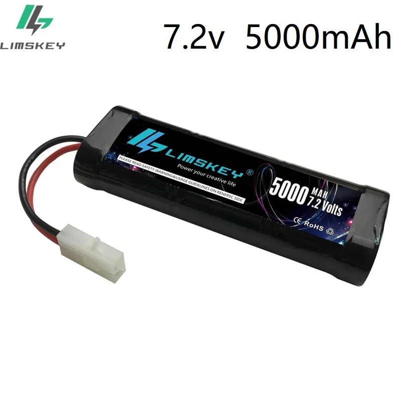 Аккумуляторные батареи 7,2 V 5000mAh Ni-MH с разъемом разрядки Tamiya Kep-2p Разъем для RC гоночных автомобилей лодки внедорожника
