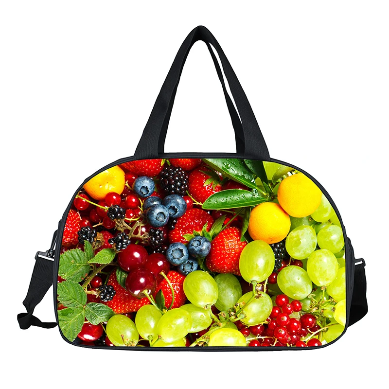 Дорожная сумка с 3D принтом фруктов женские сумки складная дорожная для костюма
