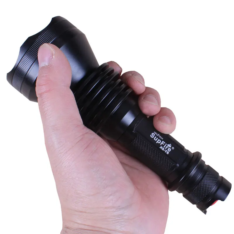 Оригинальный SupFire X6 Cree T6 1200 люмен Водонепроницаемый 5 режимов 10 Вт светодиодный