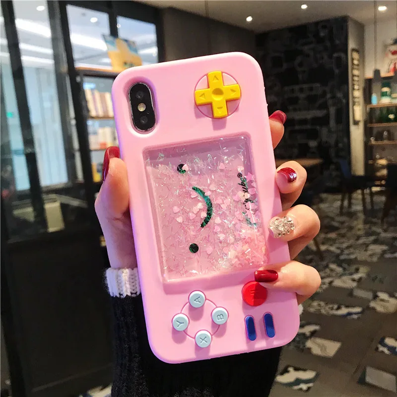 Чехол для Телефона силиконовый жидкий зыбучий песок защитный чехол iPhone WIF66 |