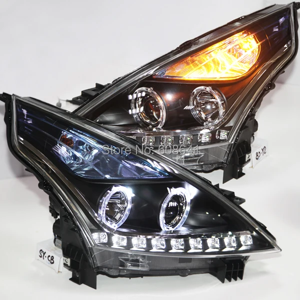 

For NISSAN Teana Angel Eyes LED Headlight 2008 to 11 V2