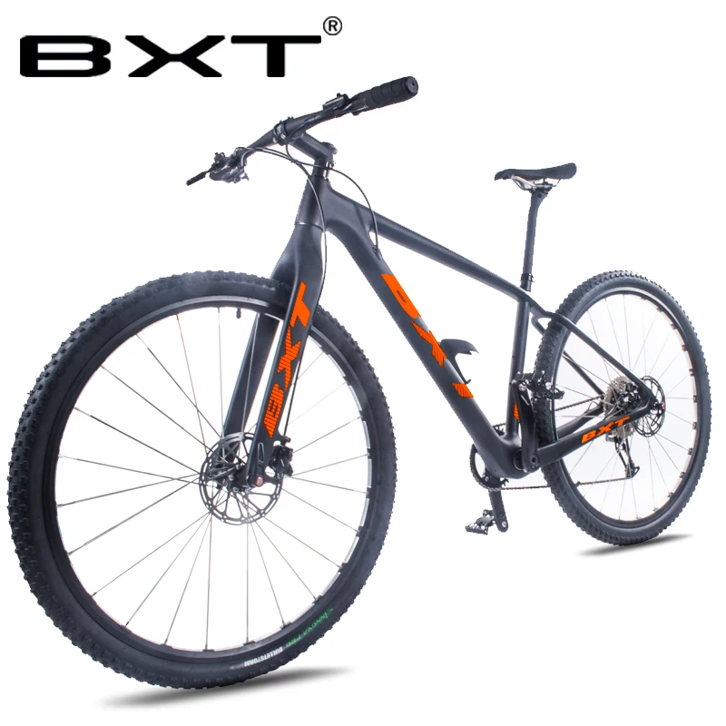 BXT 29 дюймов велосипед новый полный углеродный горный 29er сквозная ось рама 11*1