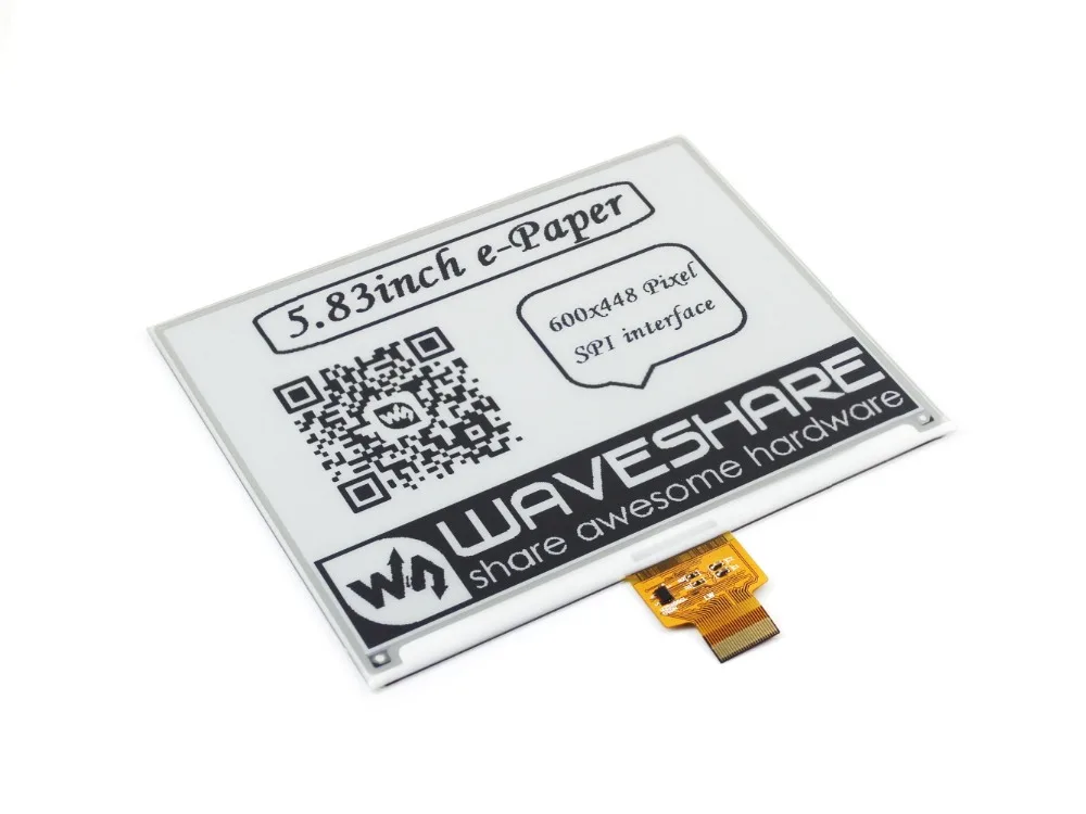 600x448 5 83 дюйма E Ink raw Дисплей SPI интерфейс без PCB цвета: черный зеленый розовый белый