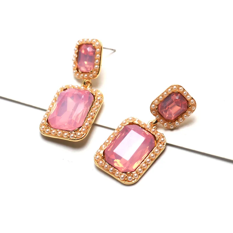 Очаровательный большой горный хрусталь Серьги-гвоздики для Для женщин