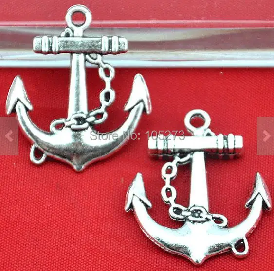 

27X31MM 10PCS Antique Silver Anchor Charm Pendants - DIY Accessory Jewelry Making