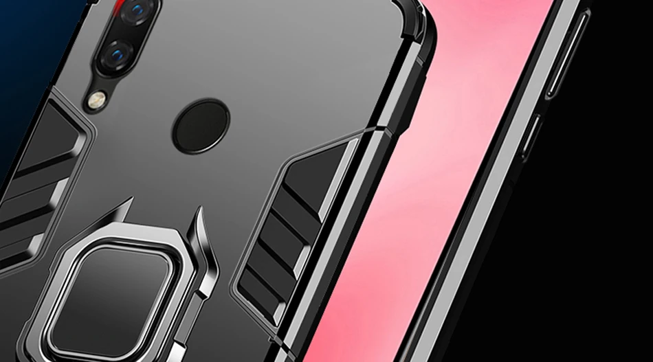 ITEUU Nova 3 палец кольцо подставка Броня чехол для huawei Nova 3 чехол s противоударный Противоударный задняя крышка Nova3
