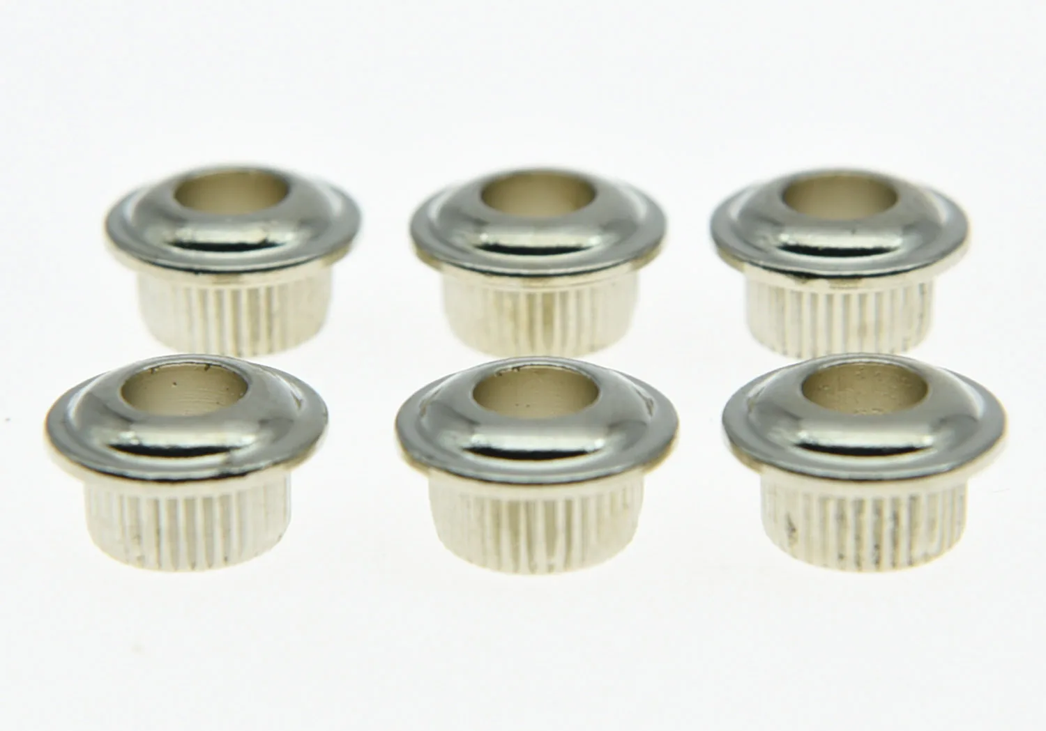 

30x Nickel 10mm METAL Vintage Tuners Conversion Bushings Adapter Ferrules